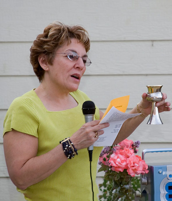 Rabbi Emerita Myra Soifer and Kiddush Cup
