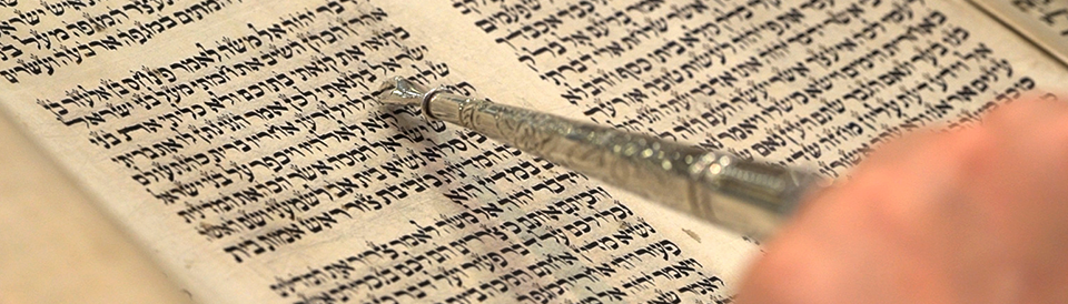 Torah Scroll with Yad