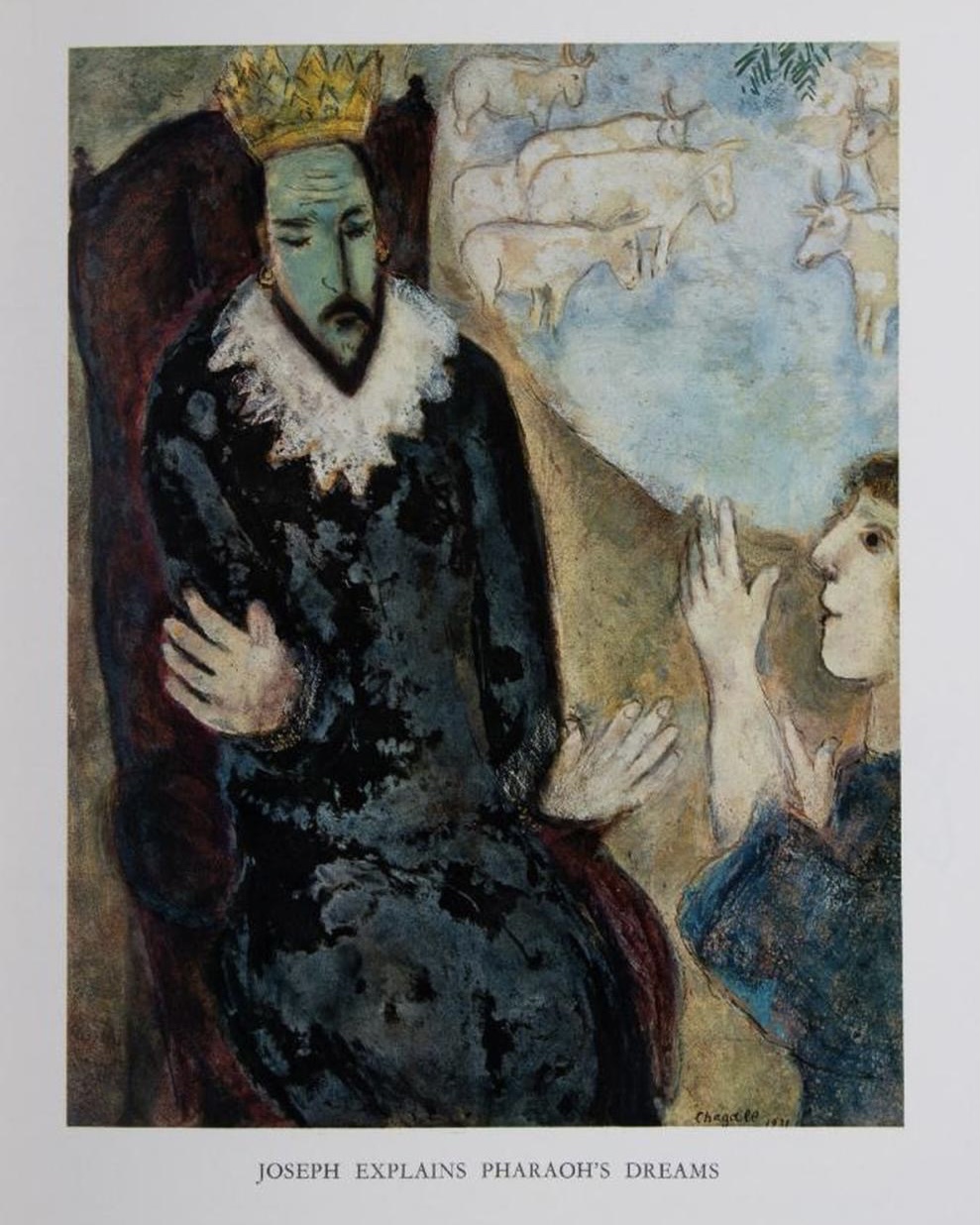 Joseph Explains Pharaoh's Dreams (Marc Chagall)