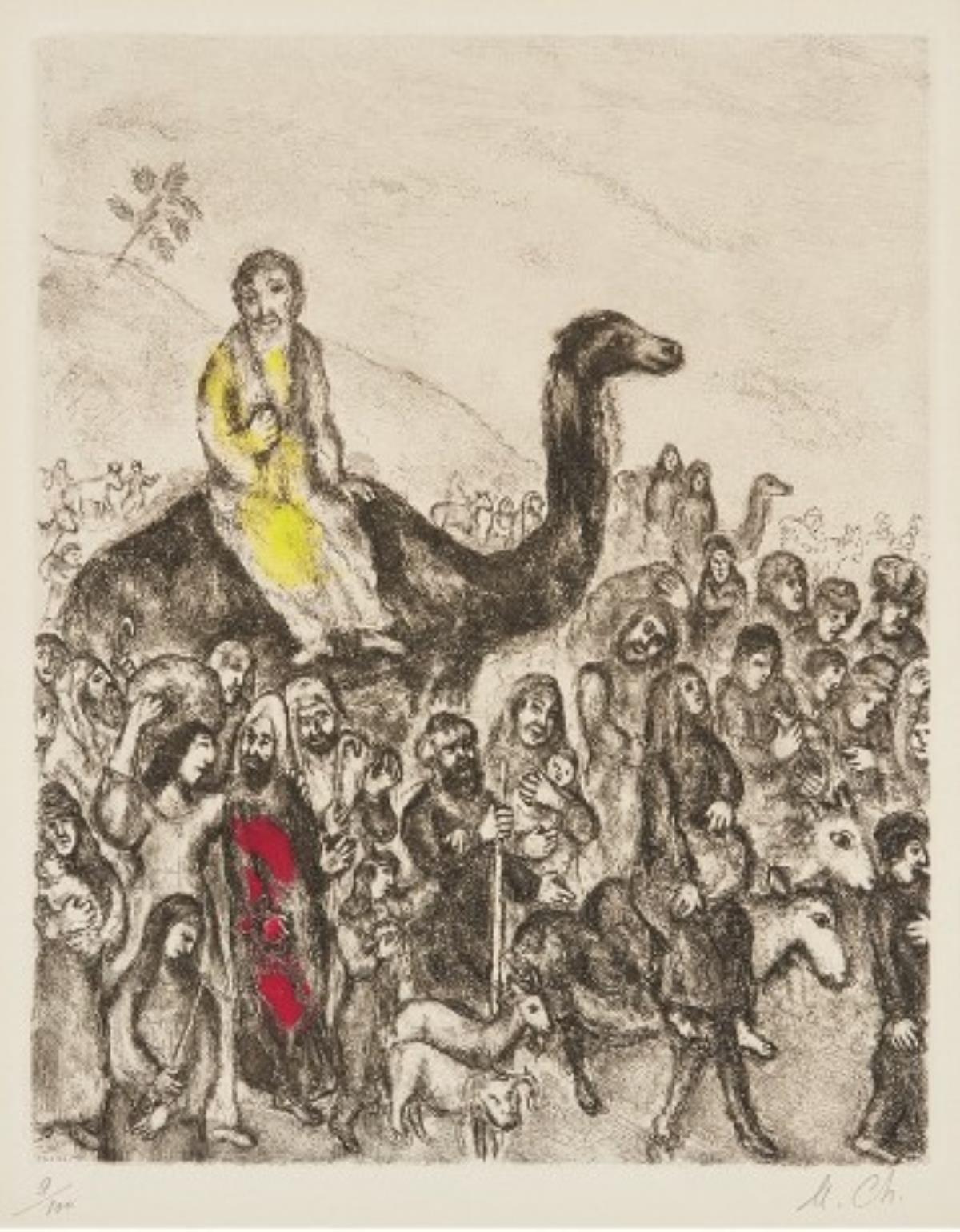 Jacob Leaves His Family and His Country to Go to Egypt (Marc Chagall)