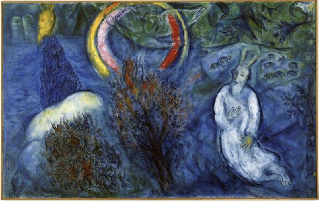 Moses before the Burning Bush (Marc Chagall)