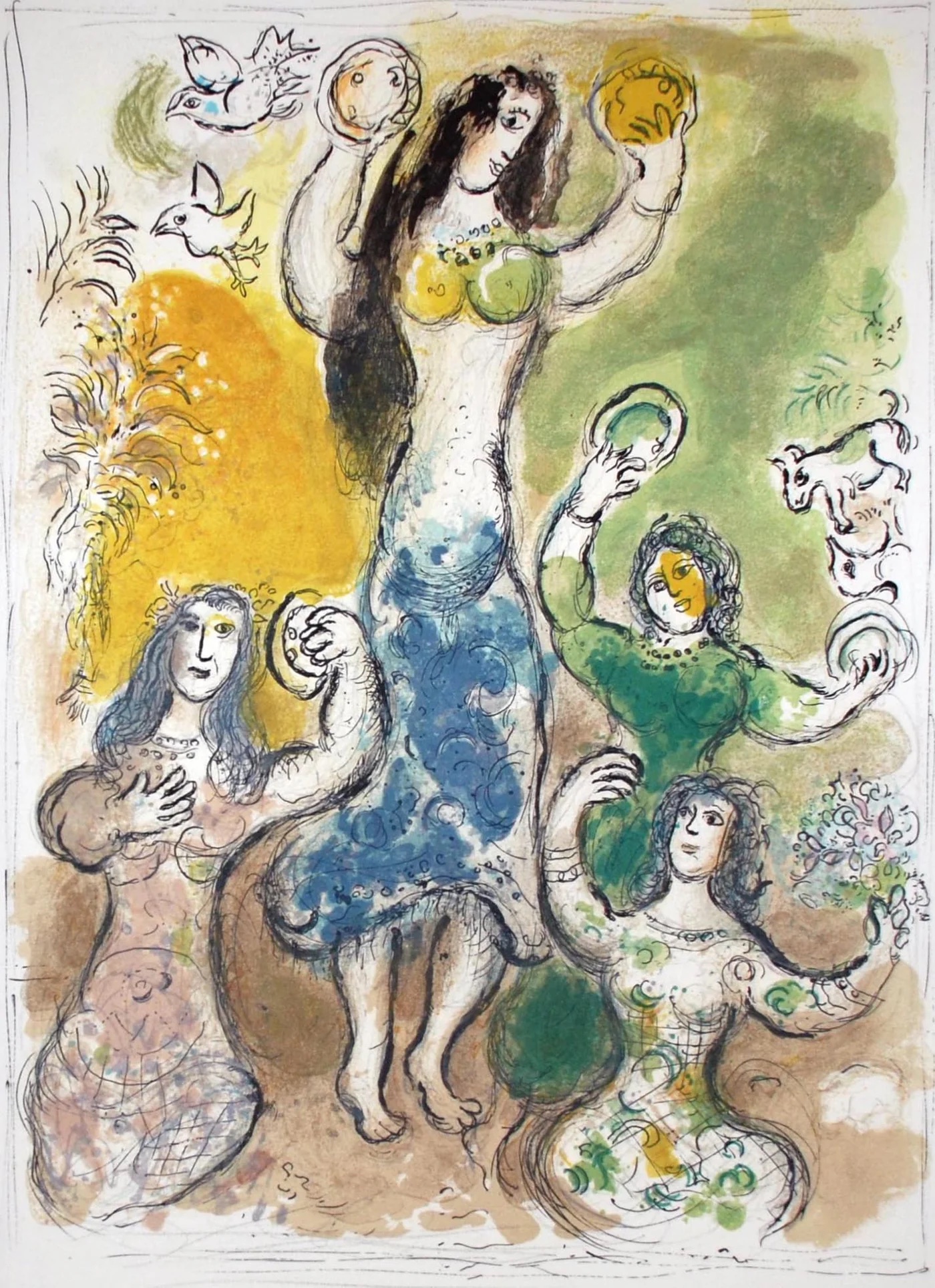 Miriam Took a Timbrel (Chagall)